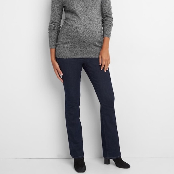 NWT Gap Maternity Full Panel Perfect Boot Jeans - Picture 2 of 7